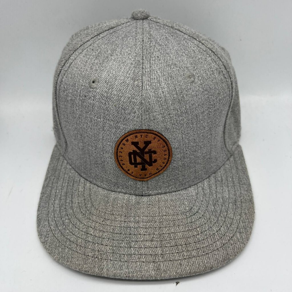 Nyc New York City HM Hat Snapback Cap Gray Men
